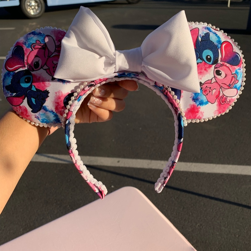 NEW ANGEL & STITCH DISNEY EARS HEADBAND